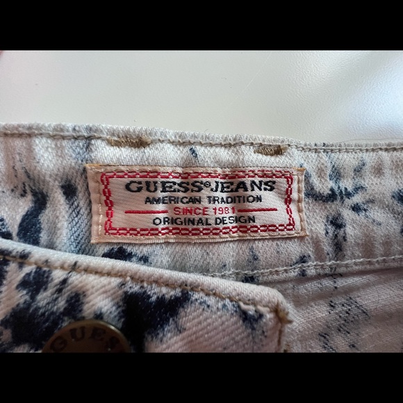 Guess Vintage High Waisted Denim Shorts - Picture 4 of 5